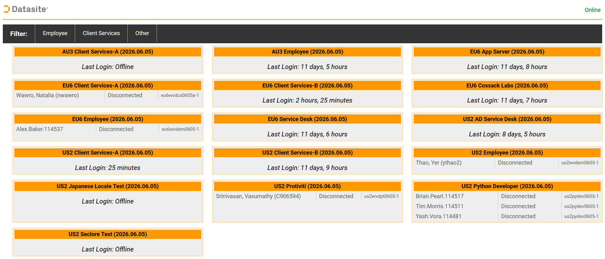WVD Session Monitor screenshot